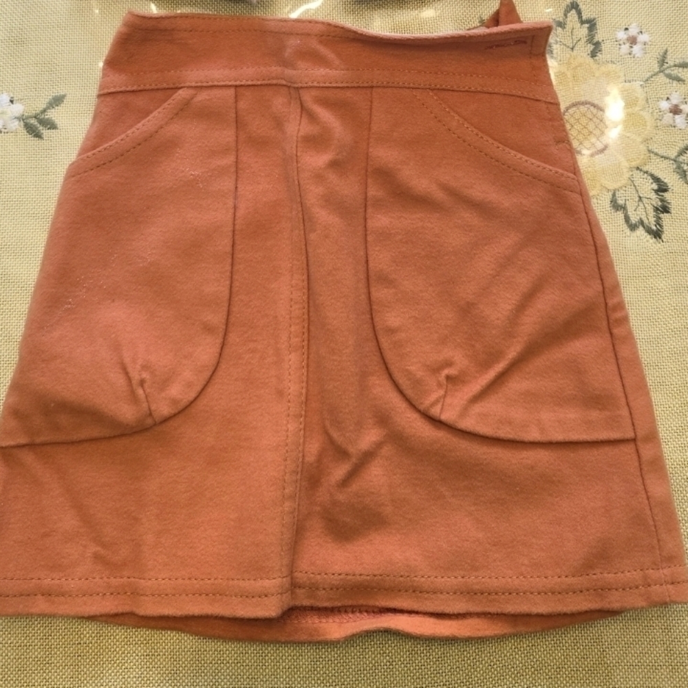 Chic Rust Mini Skirt